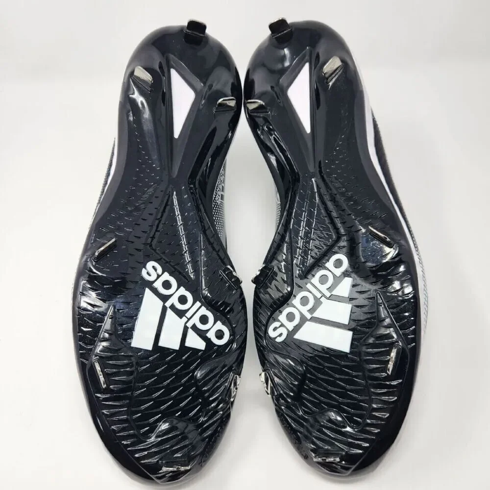 Adidas Icon 6 Bounce Size 16‎ Mens Metal Baseball Cleats Black White EG7603